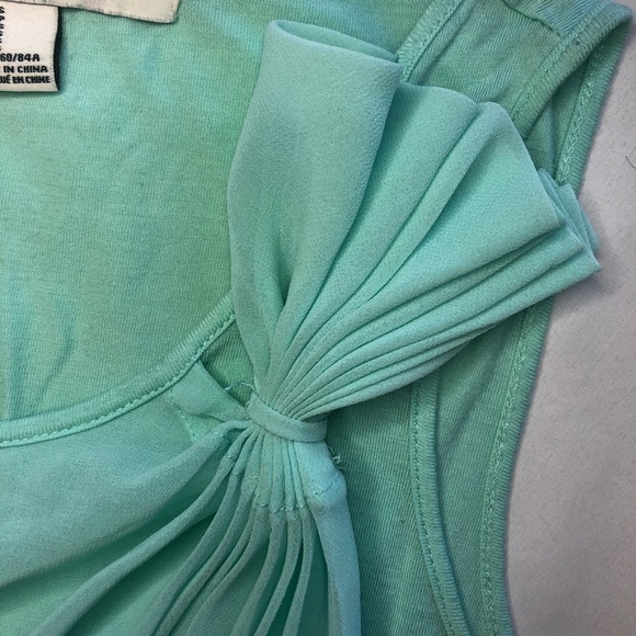 Forever 21 Pale Teal top with Ruffle overlay. - Picture 4 of 8